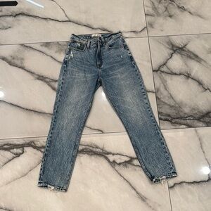 A&F High Rise Mom Jeans
